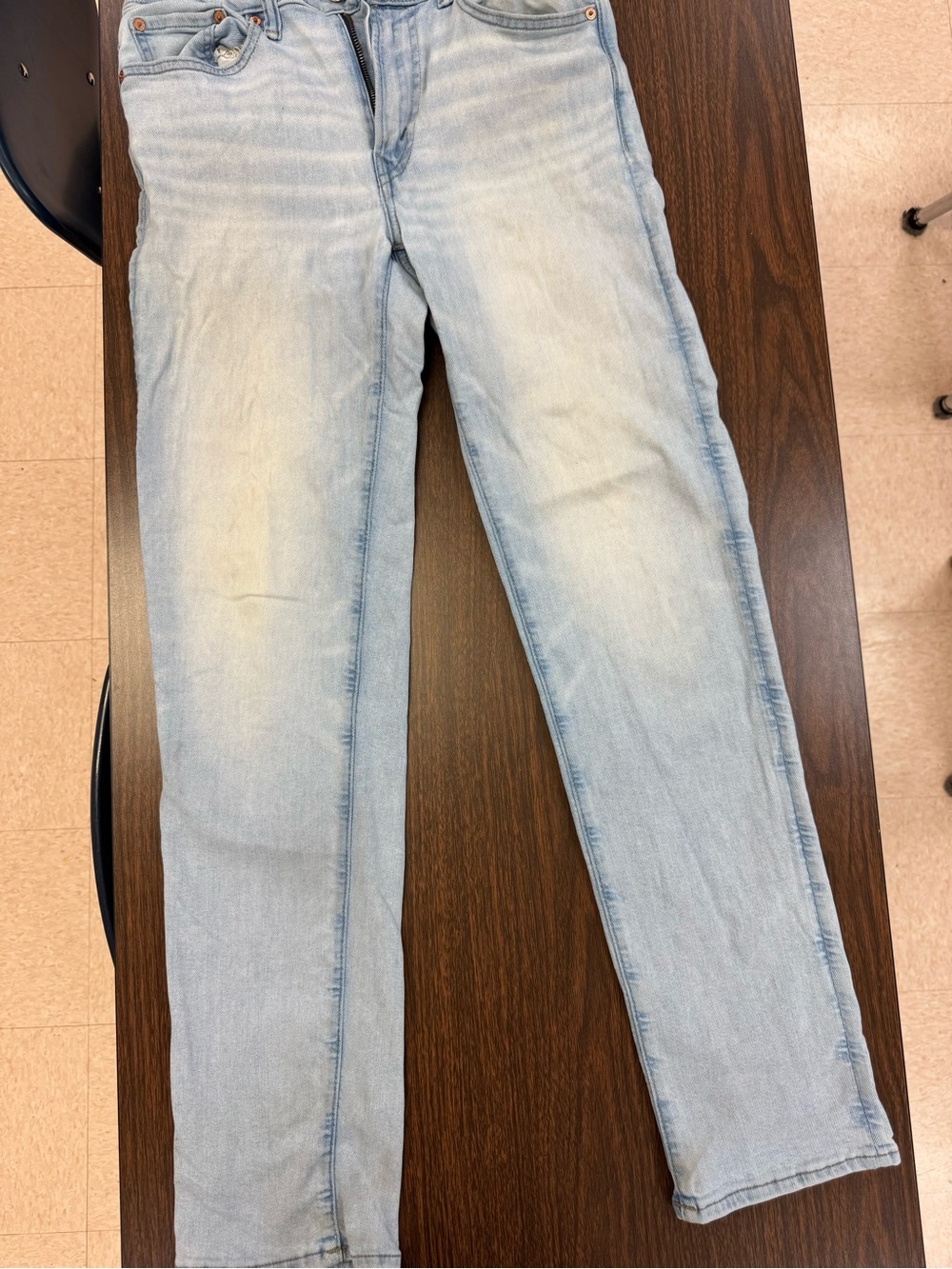 American Eagle Outfitters Pale Blue Skinny Jeans